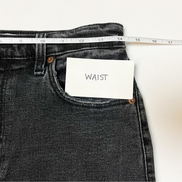 Abercrombie & Fitch Ankle Straight Ultra High Rise Jeans 28 6 black‎ Curve Love - Picture 11 of 14